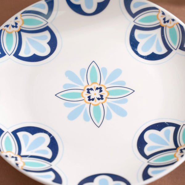 Traditional Flower Design Plate 8 Inch - Serving plate, snack plate, dessert plate | Plates for dining & home decor