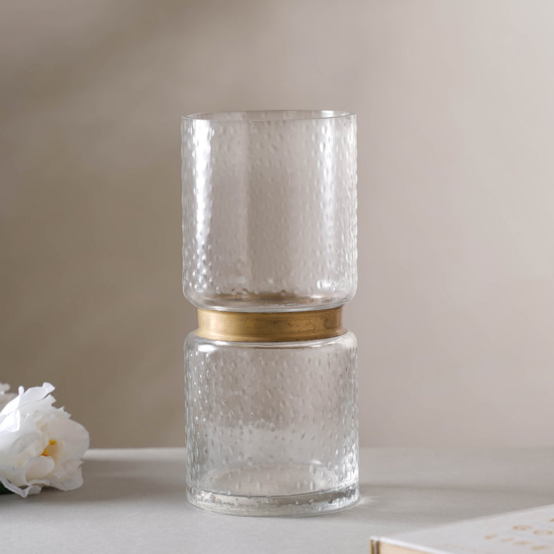 Bouquet Flower Jar Medium - Glass flower vase for home decor, office and gifting | Home decoration items