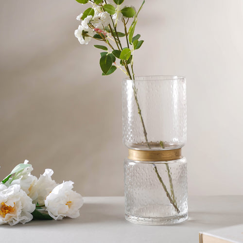 Bouquet Flower Jar Medium - Glass flower vase for home decor, office and gifting | Home decoration items