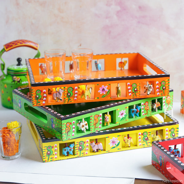 Home Décor Handmade Tray For Kitchen Décor Nestasia