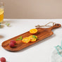 Bread Board Long Wooden With Handle 19 Inch - Cheese board, serving platter, wooden platter | Plates for dining & home decor
