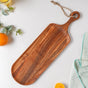 Bread Board Long Wooden With Handle 19 Inch - Cheese board, serving platter, wooden platter | Plates for dining & home decor