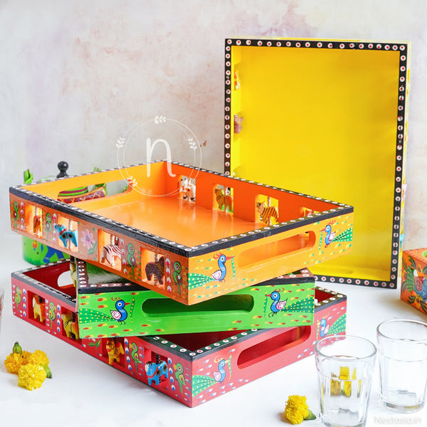 Home Décor Handmade Tray For Kitchen Décor Nestasia