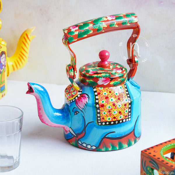 Colourful Kettle - Showpiece | Home decor item | Room decoration item