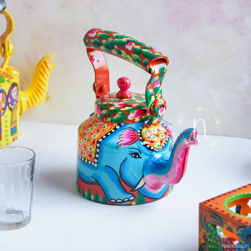 Colourful Kettle - Showpiece | Home decor item | Room decoration item