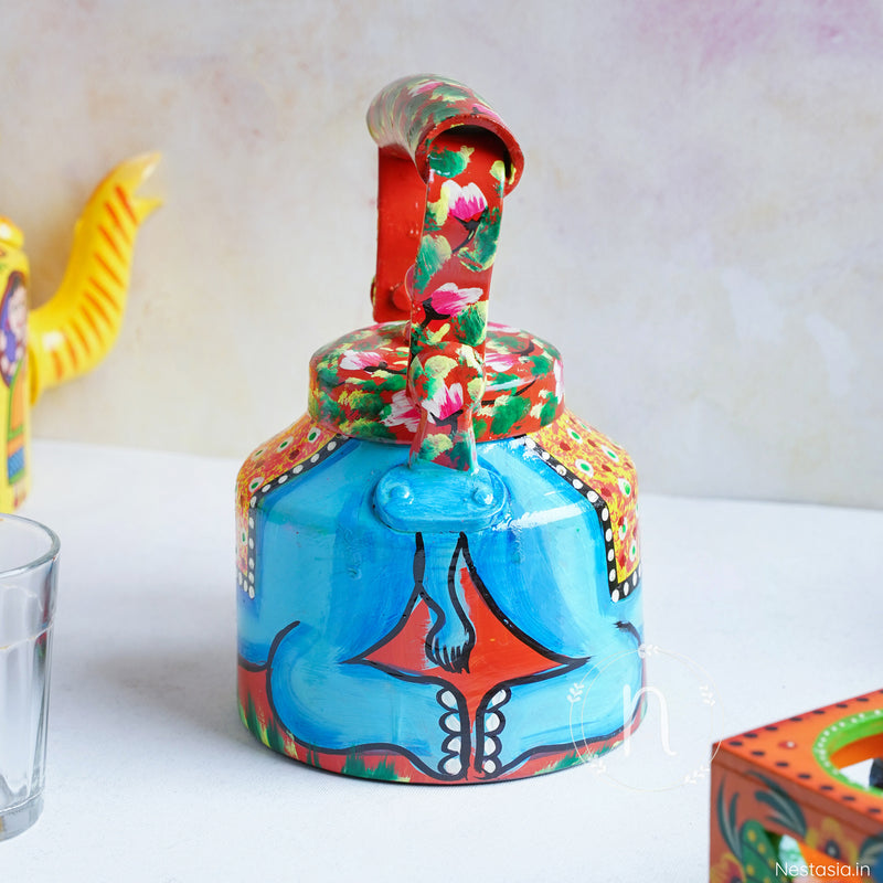 Colourful Kettle - Showpiece | Home decor item | Room decoration item
