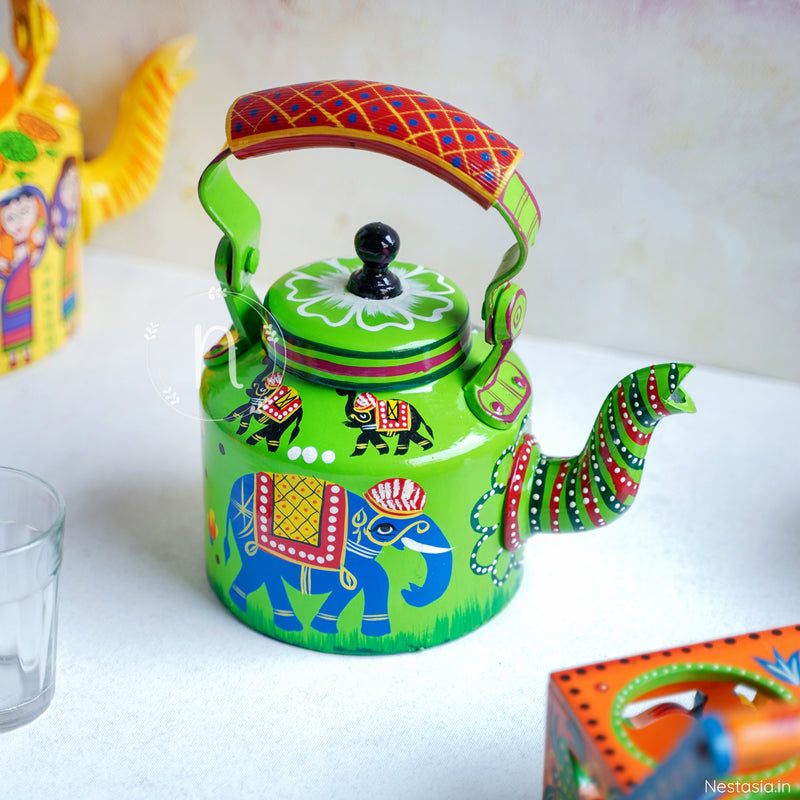 Colourful Kettle - Showpiece | Home decor item | Room decoration item