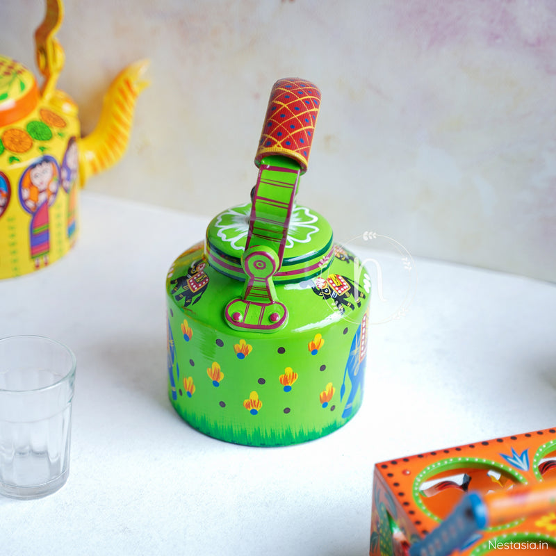 Colourful Kettle - Showpiece | Home decor item | Room decoration item
