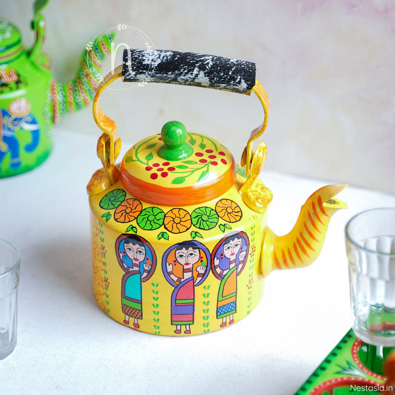 Colourful Kettle - Showpiece | Home decor item | Room decoration item