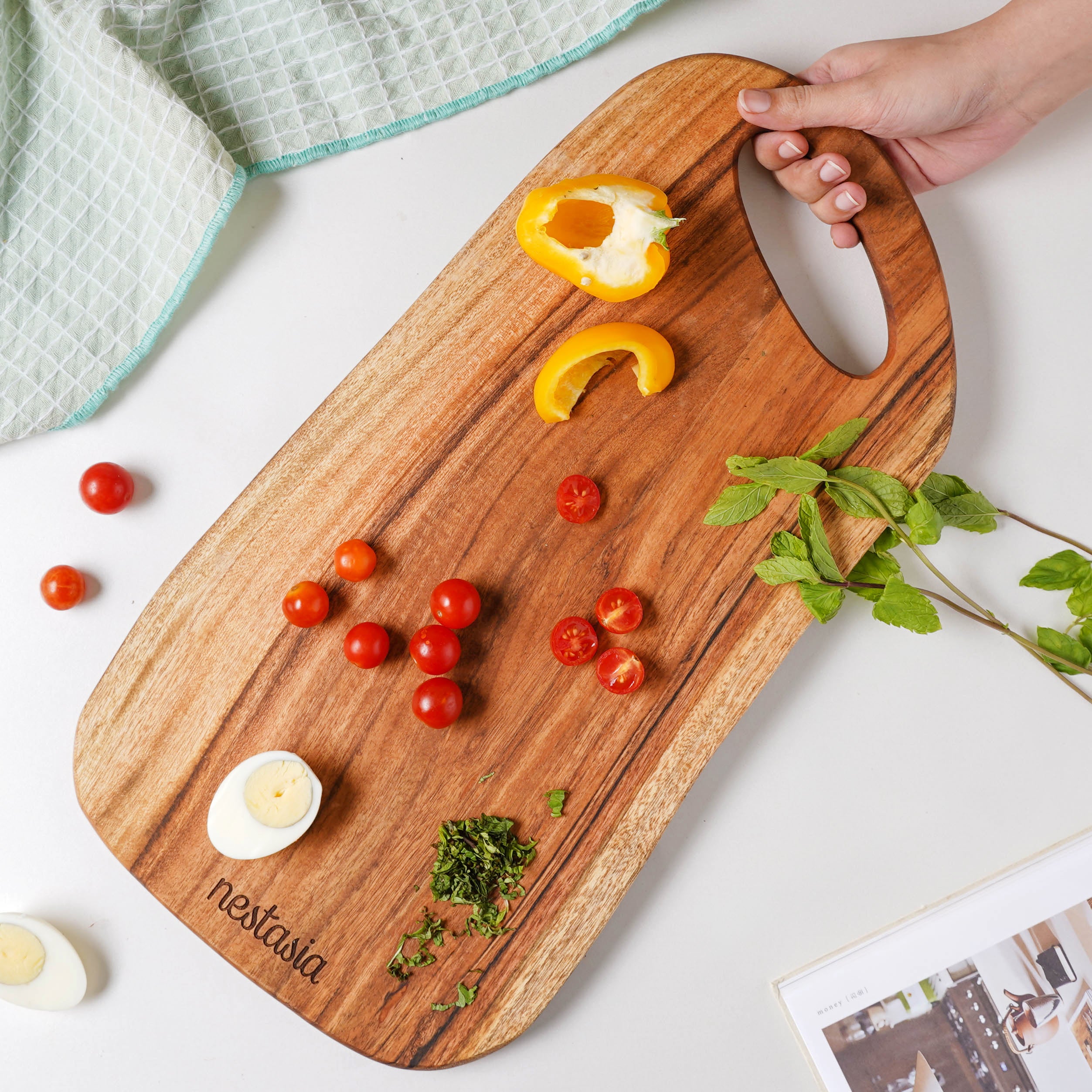 11 x 18 Charcuterie Board w/ 2024 bronze handles