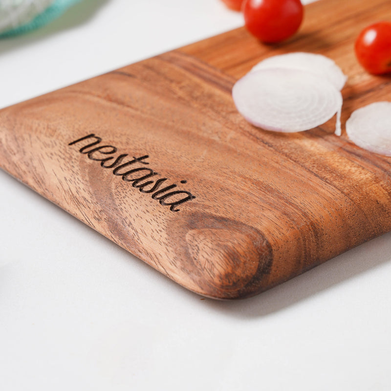 Wooden Platter Rectangle 15 Inch - Cheese board, serving platter, wooden platter | Plates for dining & home decor