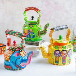 Colourful Kettle - Showpiece | Home decor item | Room decoration item