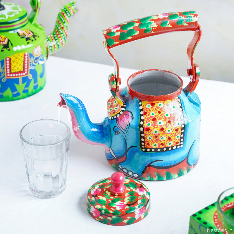 Colourful Kettle - Showpiece | Home decor item | Room decoration item