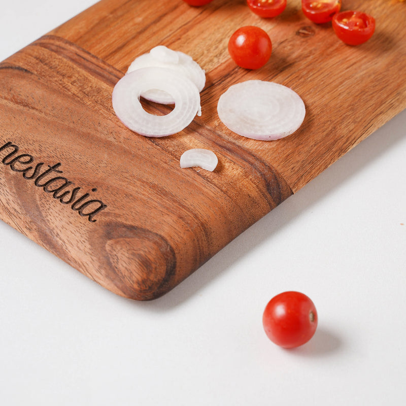 Wooden Platter Rectangle 15 Inch - Cheese board, serving platter, wooden platter | Plates for dining & home decor