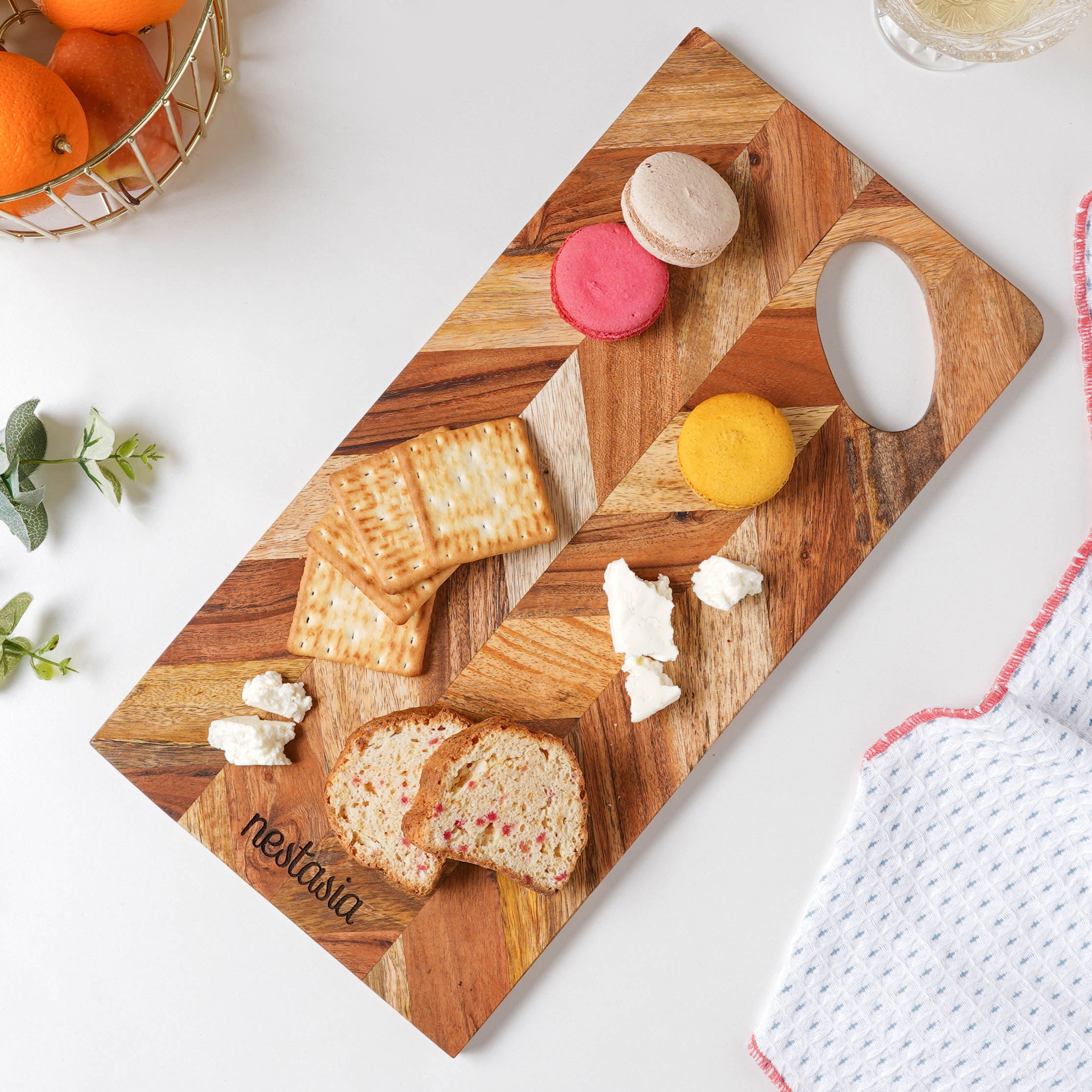 Wooden Chopping Board 15 Inch Online - Premium Cheese Board | Nestasia