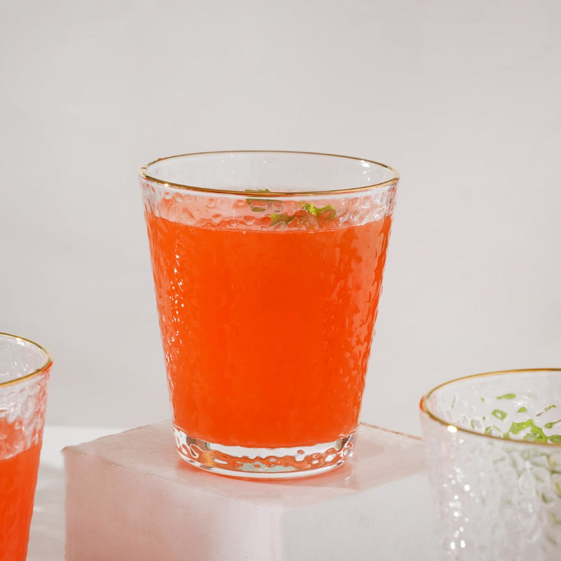 Pebble Textured Short Tumbler Set Of 6 250 ml