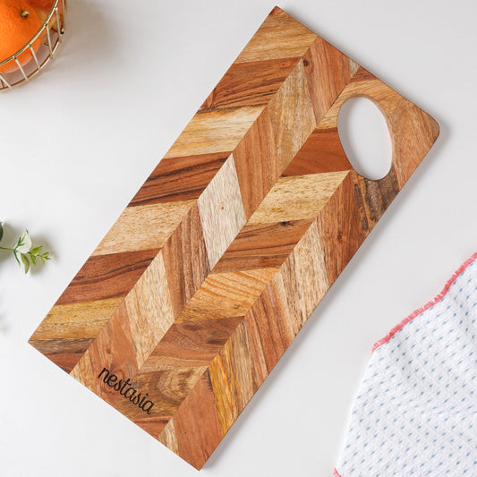 Wooden Chopping Board 15 Inch - Cheese board, serving platter, wooden platter | Plates for dining & home decor