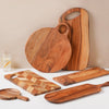 Farmhouse Round Wooden Platter 15 Inch - Cheese board, serving platter, wooden platter | Plates for dining & home decor