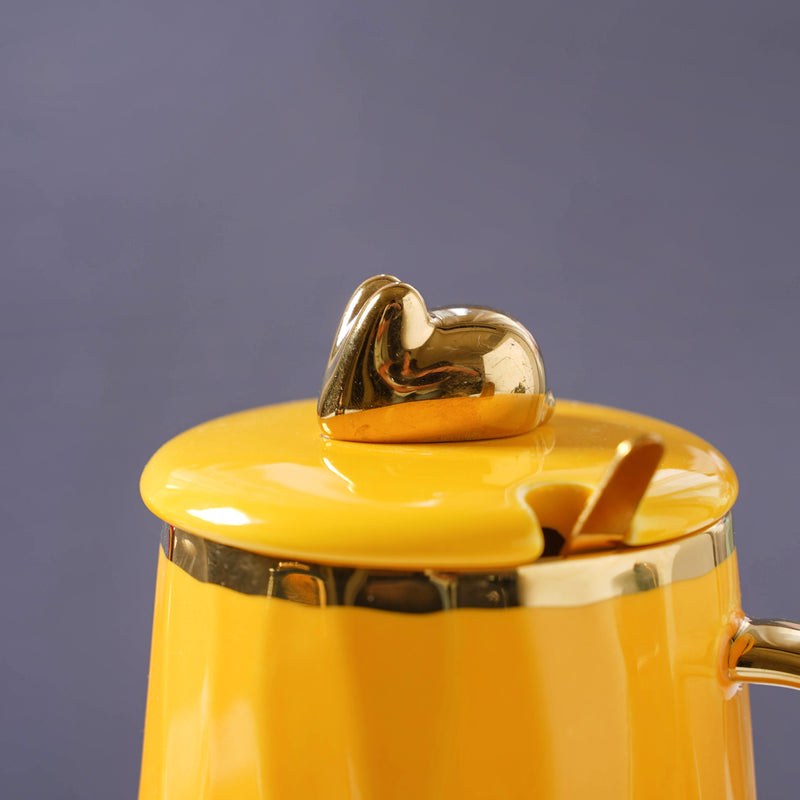 Mug With Gold Detail- Mug for coffee, tea mug, cappuccino mug | Cups and Mugs for Coffee Table & Home Decor