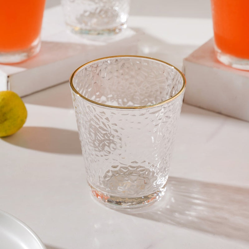 Pebble Textured Short Tumbler Set Of 6 250 ml