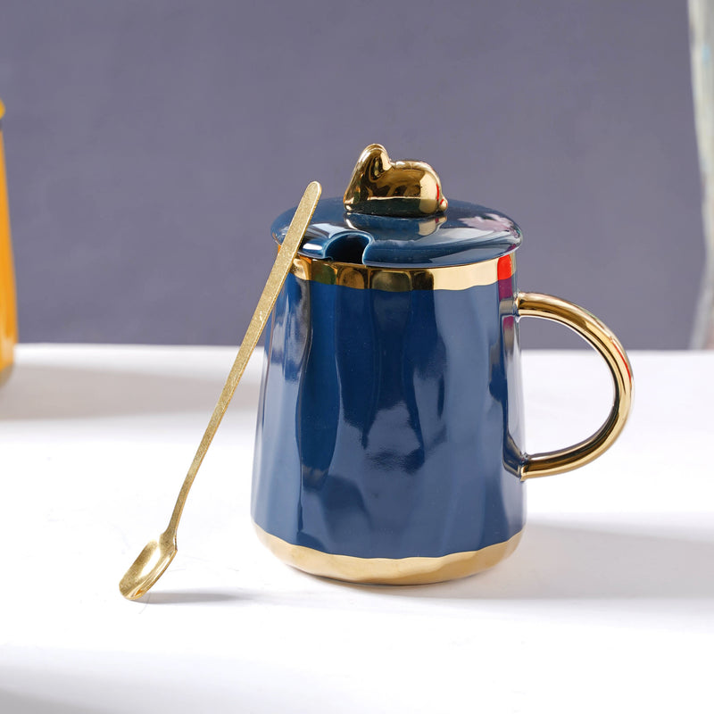 Mug With Gold Detail- Mug for coffee, tea mug, cappuccino mug | Cups and Mugs for Coffee Table & Home Decor