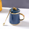 Mug With Gold Detail- Mug for coffee, tea mug, cappuccino mug | Cups and Mugs for Coffee Table & Home Decor