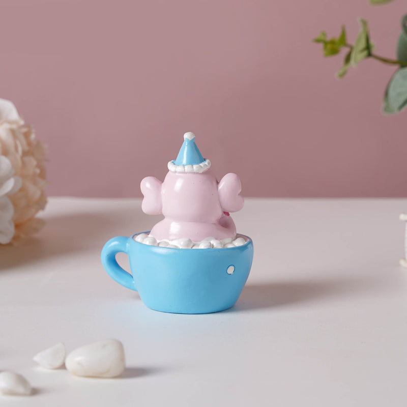 Baby Elephant Resin Showpiece Pink - Showpiece | Home decor item | Room decoration item