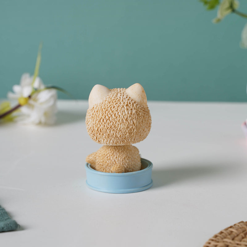 Puppy In A Tub Bobble Head Resin Showpiece - Showpiece | Home decor item | Room decoration item