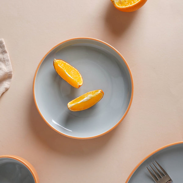 Zoella Snack Plate Grey - Serving plate, snack plate, dessert plate | Plates for dining & home decor