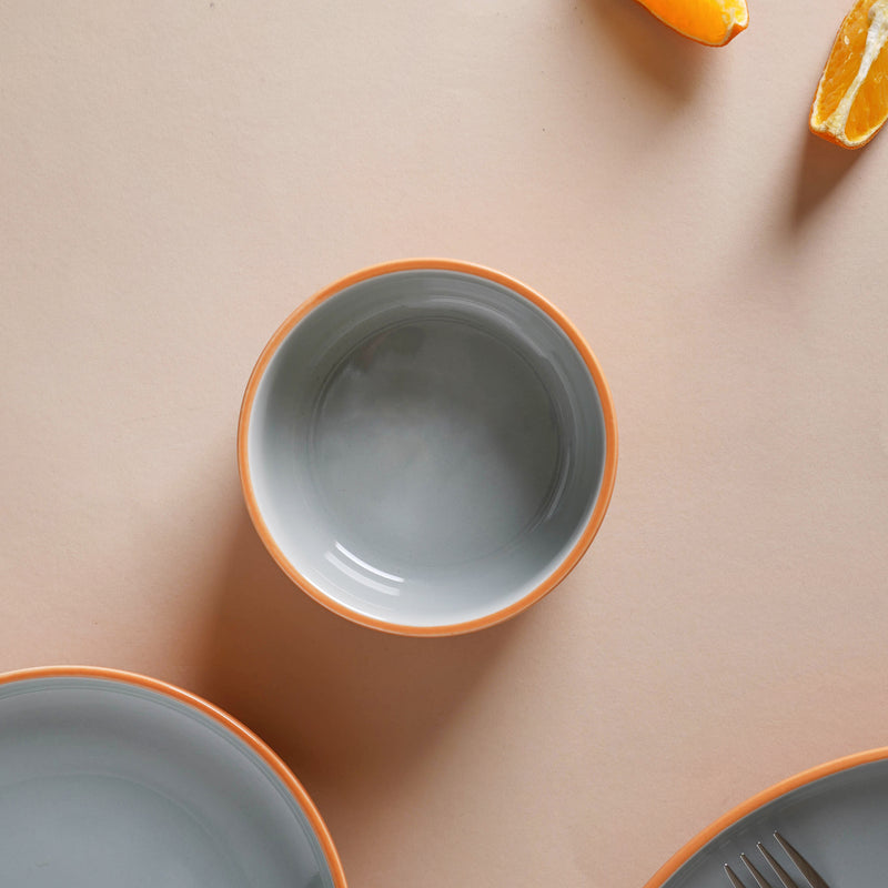 Zoella Snack Bowl Grey 250 ml - Bowl,ceramic bowl, snack bowls, curry bowl, popcorn bowls | Bowls for dining table & home decor