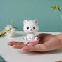Kitty In A Tub Resin Bobble Head Showpiece - Showpiece | Home decor item | Room decoration item