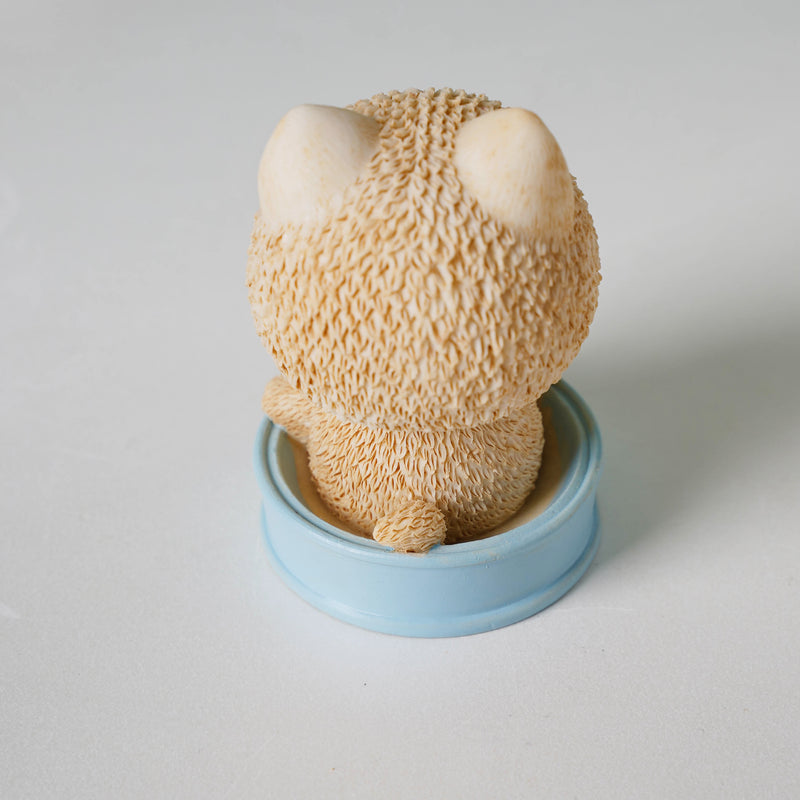 Puppy In A Tub Bobble Head Resin Showpiece - Showpiece | Home decor item | Room decoration item