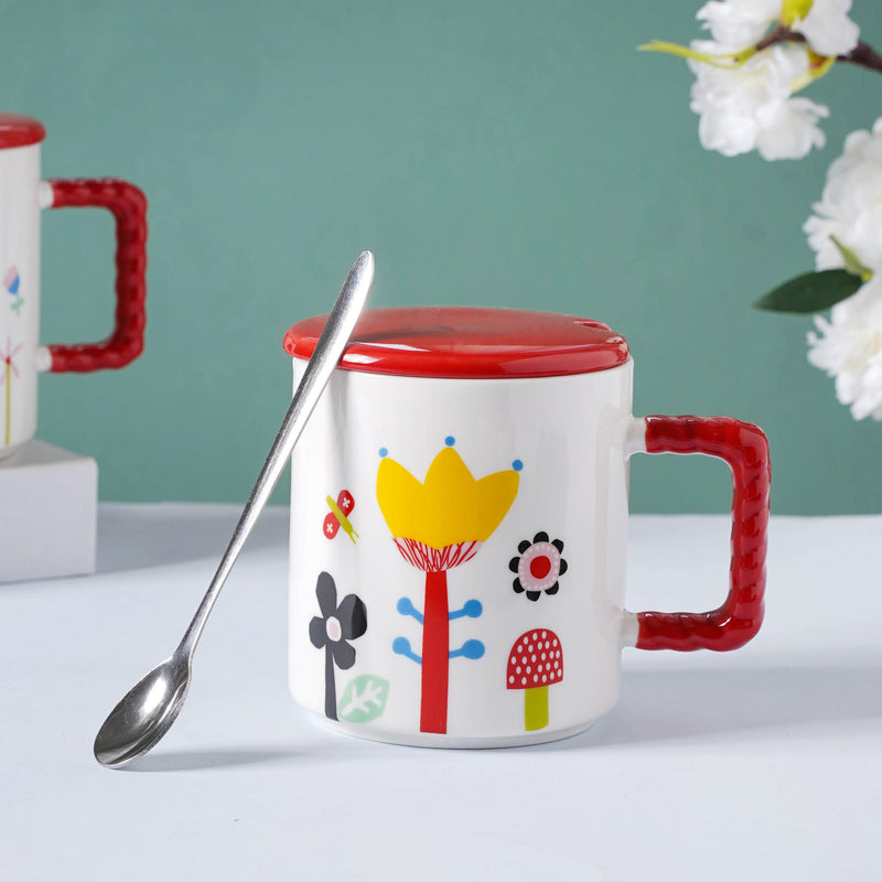 Flower Mug- Mug for coffee, tea mug, cappuccino mug | Cups and Mugs for Coffee Table & Home Decor