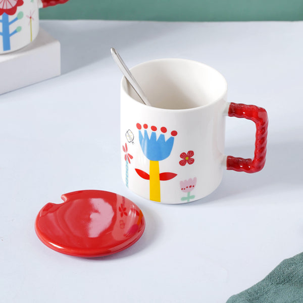 Flower Mug- Mug for coffee, tea mug, cappuccino mug | Cups and Mugs for Coffee Table & Home Decor