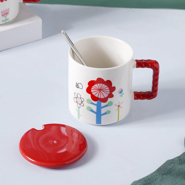 Flower Mug- Mug for coffee, tea mug, cappuccino mug | Cups and Mugs for Coffee Table & Home Decor