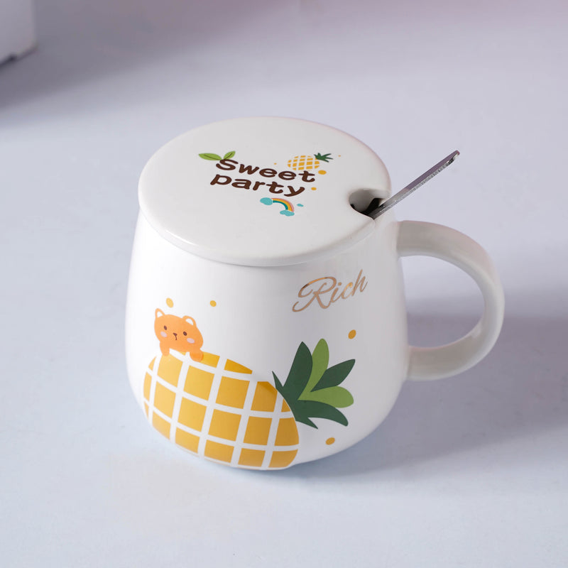Fruit Ceramic Mug- Mug for coffee, tea mug, cappuccino mug | Cups and Mugs for Coffee Table & Home Decor