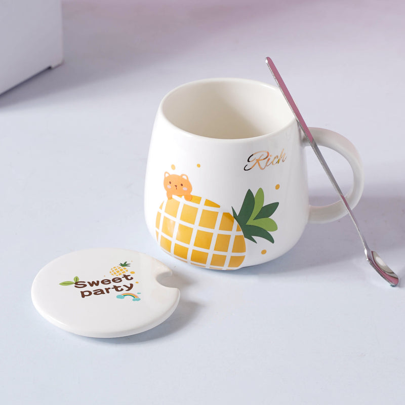 Fruit Ceramic Mug- Mug for coffee, tea mug, cappuccino mug | Cups and Mugs for Coffee Table & Home Decor