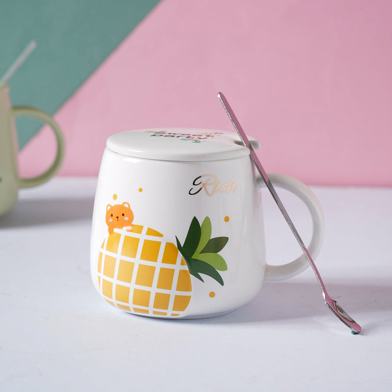 Fruit Ceramic Mug- Mug for coffee, tea mug, cappuccino mug | Cups and Mugs for Coffee Table & Home Decor