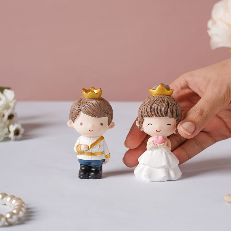 Wedding Couple Resin Showpiece Set Of 2 - Showpiece | Home decor item | Room decoration item