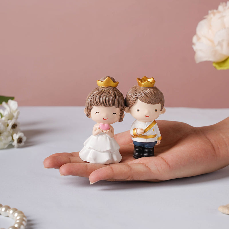 Wedding Couple Resin Showpiece Set Of 2 - Showpiece | Home decor item | Room decoration item