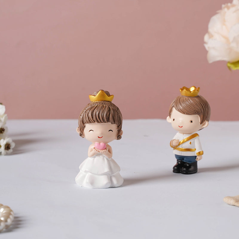 Wedding Couple Resin Showpiece Set Of 2 - Showpiece | Home decor item | Room decoration item