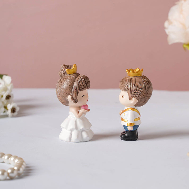 Wedding Couple Resin Showpiece Set Of 2 - Showpiece | Home decor item | Room decoration item