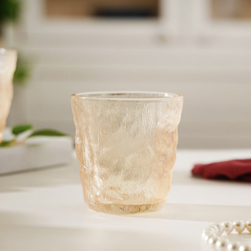 Short Amber Glacier Cup Set Of 6 300 ml