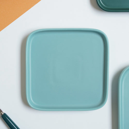 Mint Square Snack Plate Small - Serving plate, small plate, snacks plates | Plates for dining table & home decor