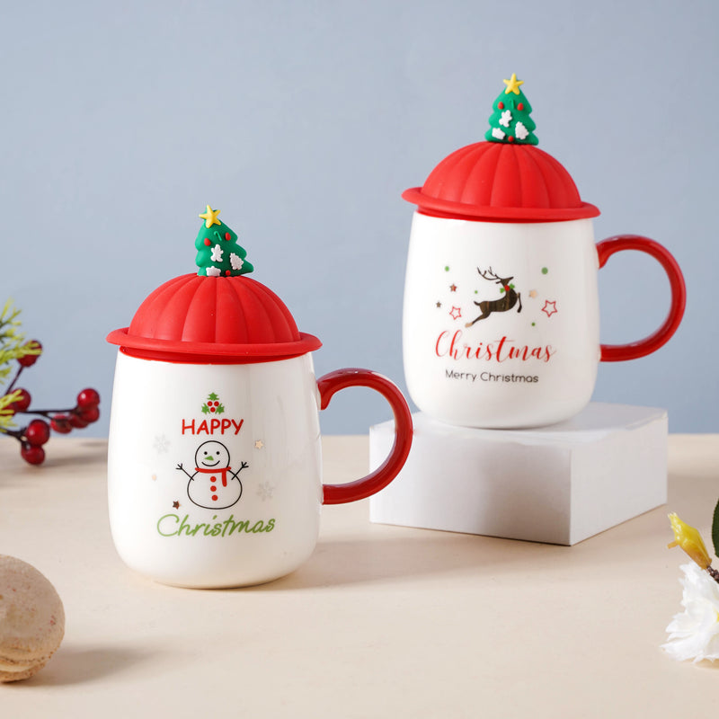 Christmas Coffee Cup- Mug for coffee, tea mug, cappuccino mug | Cups and Mugs for Coffee Table & Home Decor
