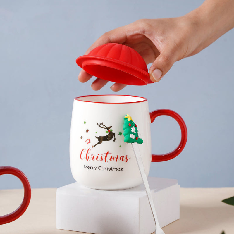 Christmas Coffee Cup- Mug for coffee, tea mug, cappuccino mug | Cups and Mugs for Coffee Table & Home Decor