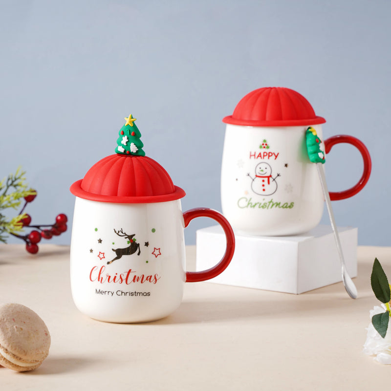 Christmas Coffee Cup- Mug for coffee, tea mug, cappuccino mug | Cups and Mugs for Coffee Table & Home Decor