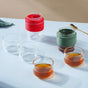 Glass Travel Teapot Set - Teapot, kettle, tea kettle | Teapot for Dining table & Home decor