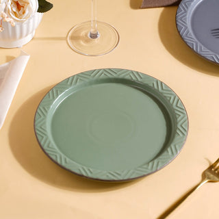 Serenity Snack Plate Green 8 Inch
