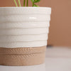 Abstract Lines Bicolour Pot - Indoor planters and flower pots | Home decor items